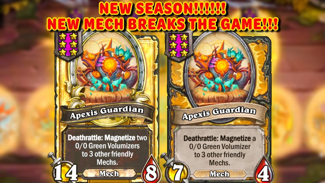 NEW SEASON! New Mech that BREAKS THE GAME!!! | Hearthstone Battlegrounds