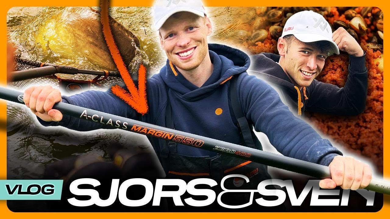 Sjors geeft zijn nieuwe hengel weg! Grote karpers vangen in de kant | Sjors & Sven Vlog
