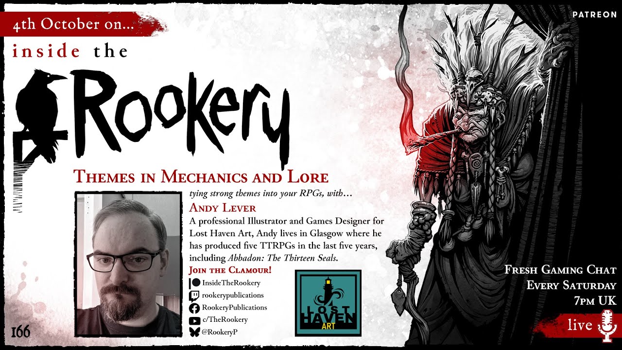 Themes in Mechanics and Lore with Andy Lever (ItR 10:9 - 166)
