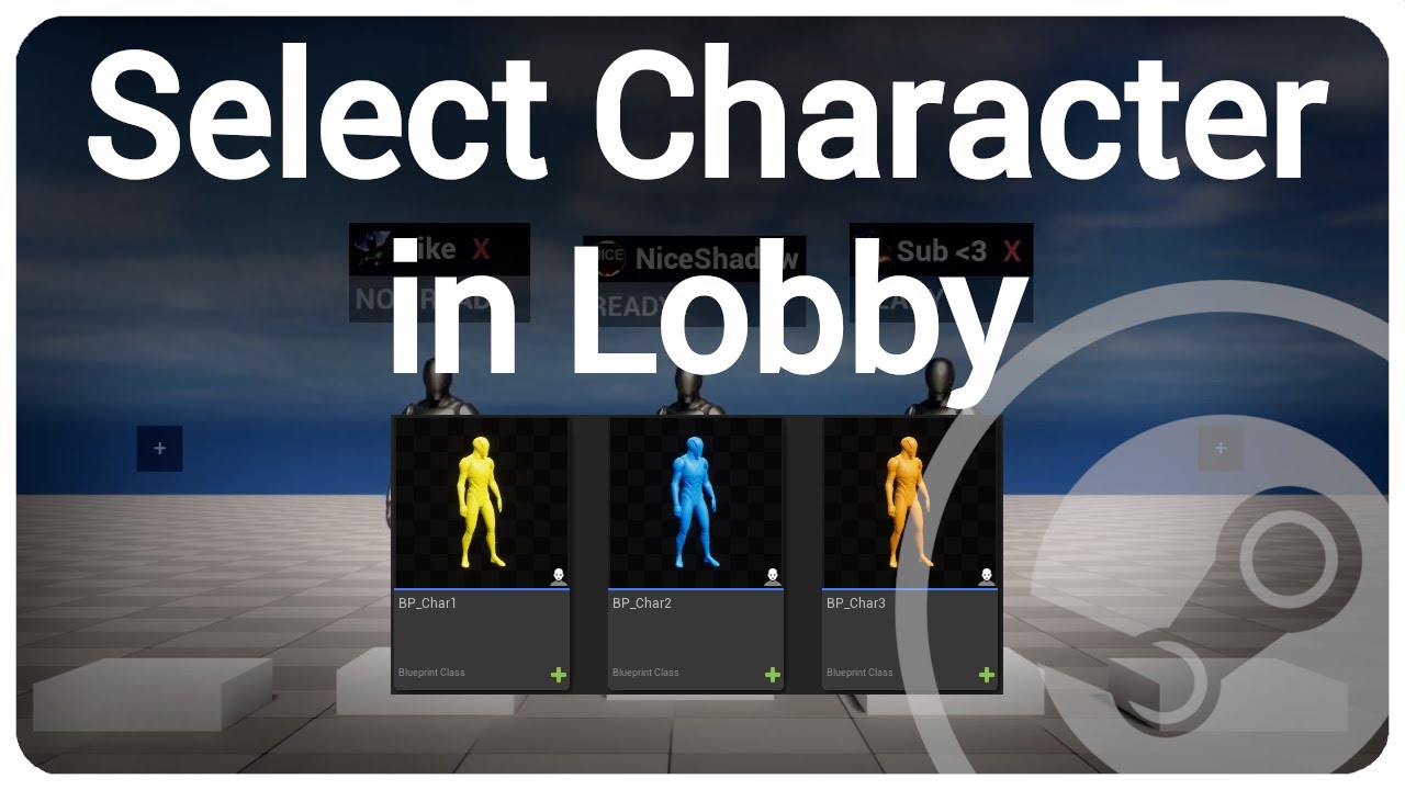 Character Selection in Steam Lobby - Unreal Engine 5 Tutorial [UE5]