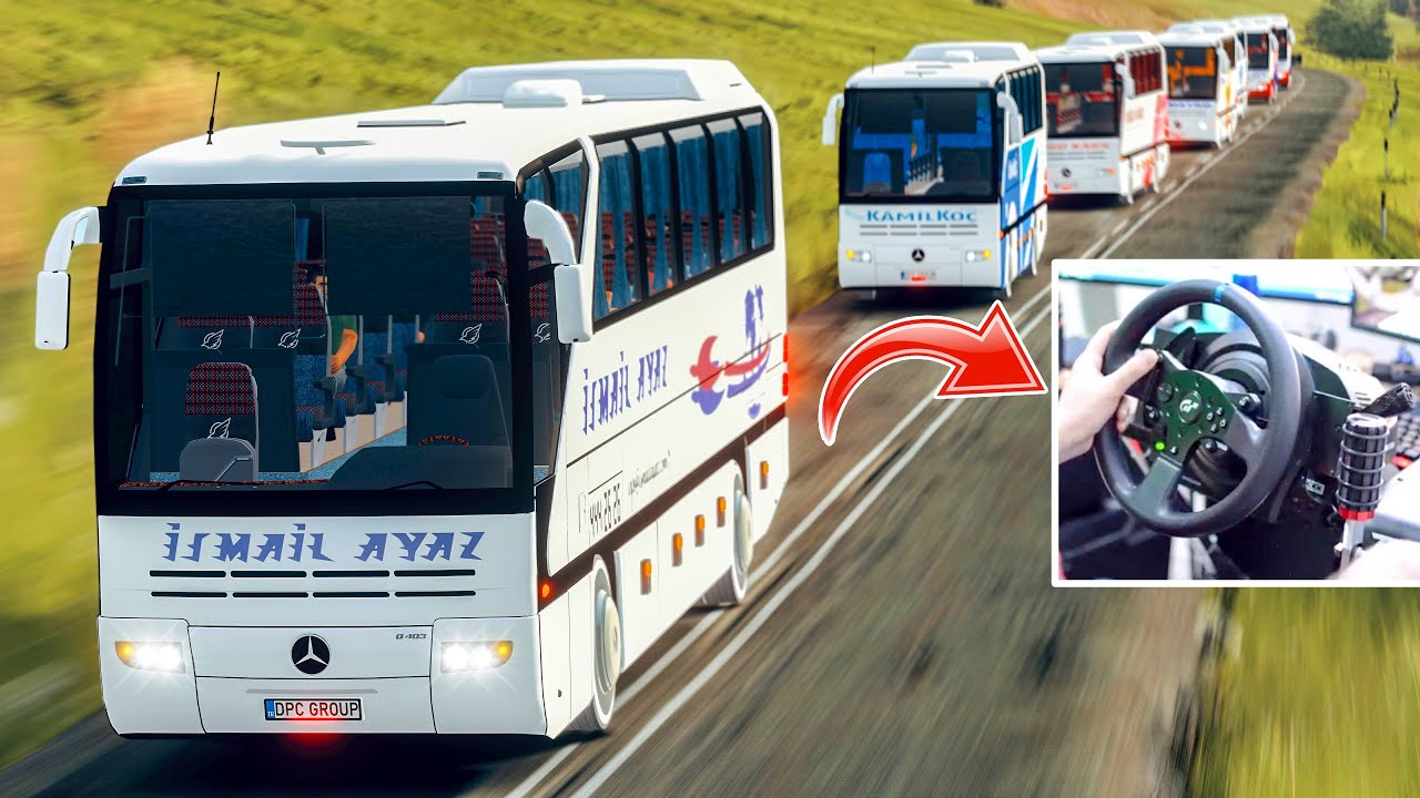 ZORLU YOLLARDA OTOBÜS KONVOYU !! DEVASA HARİTA