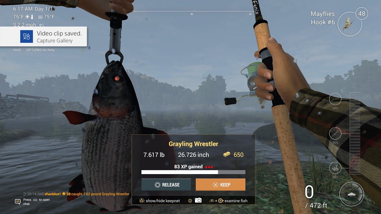 Fishing Planet Tiber River Grayling Wrestler Monster Guide