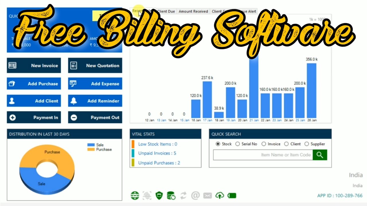 Free Billing Software with GST | Hitech Billing Software Review in Hindi