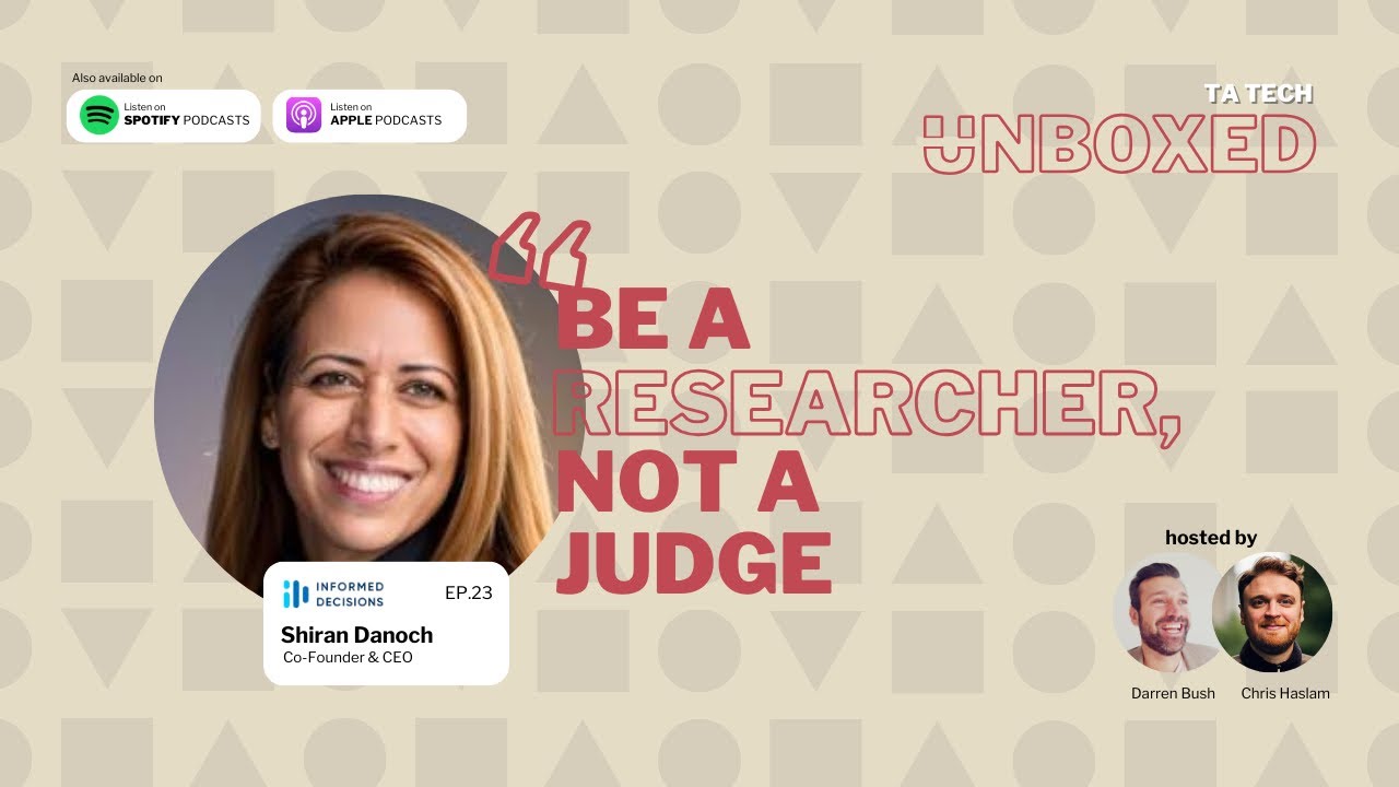 Ep 25 - The secret to elevating your interviewing skills - Shiran from Informed Decisions