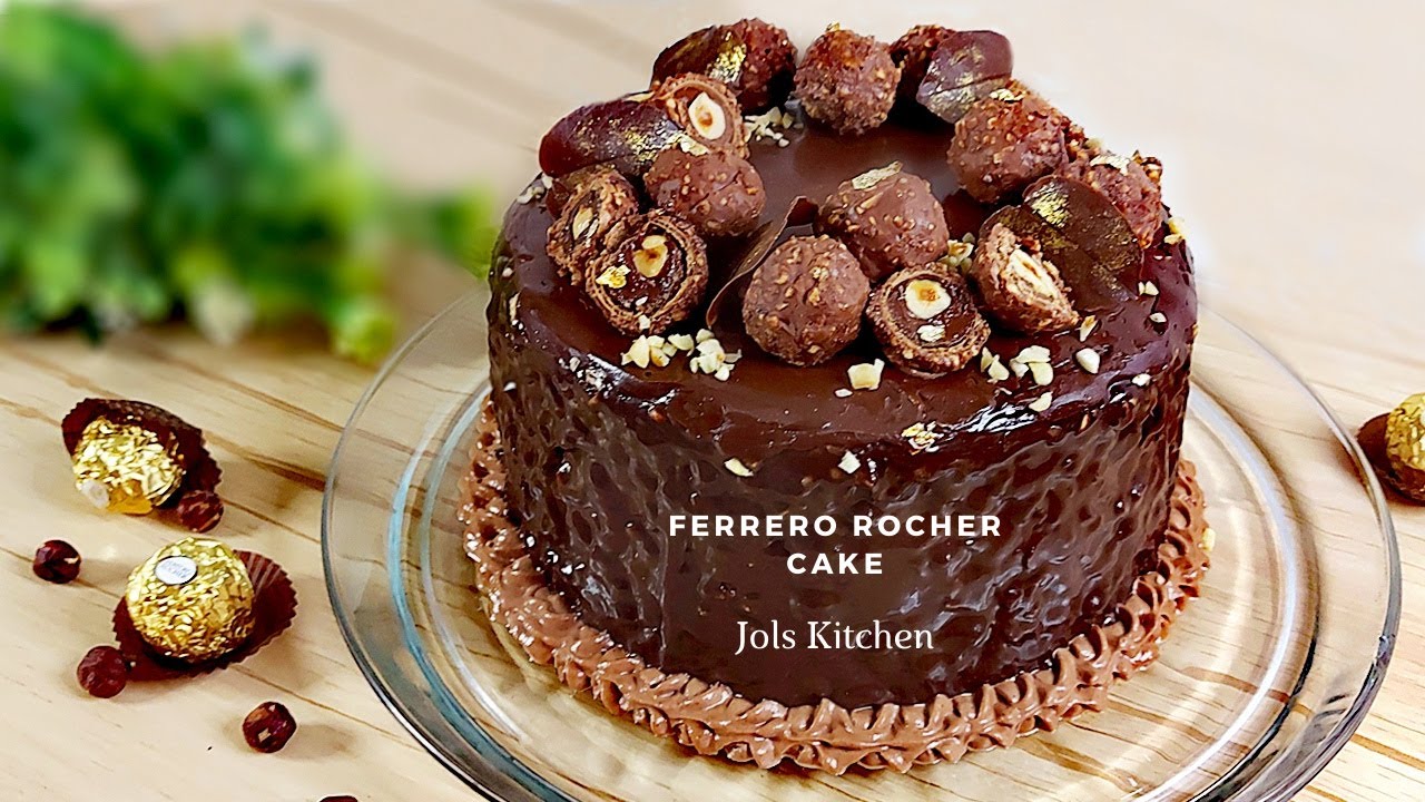 Ferrero Rocher Cake Recipe | How to Make Ferrero Rocher Cake with Nutella & Hazelnuts | JolsKitchen
