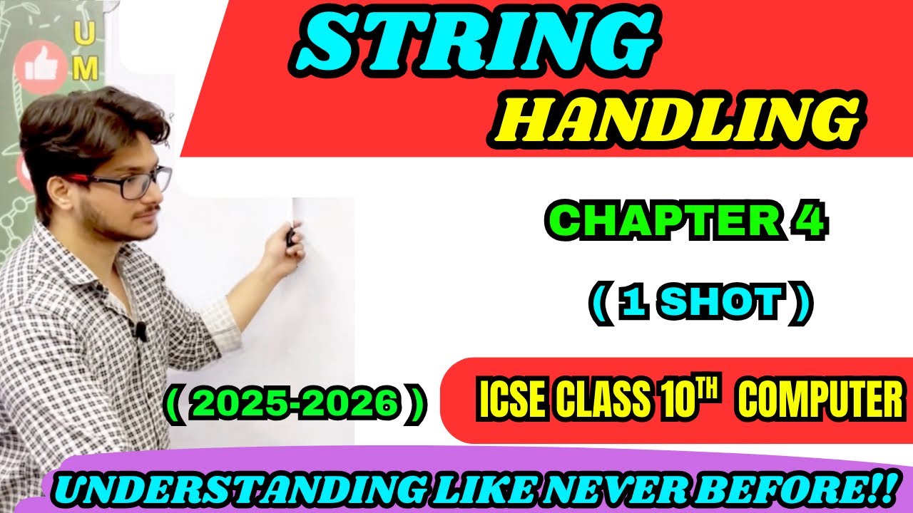 String Handling in Java Complete Boards Theory | ICSE Class 10 Computer Applications
