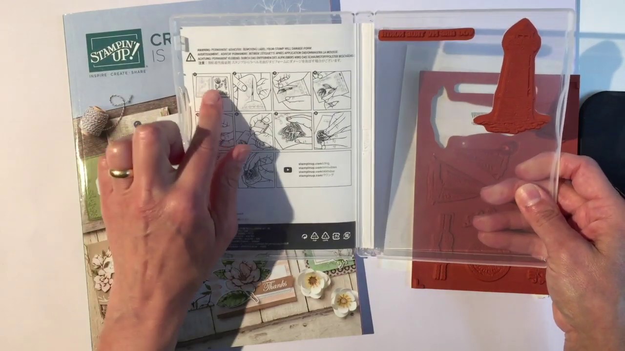 Putting stickers on your Cling stamps - the right and wrong way