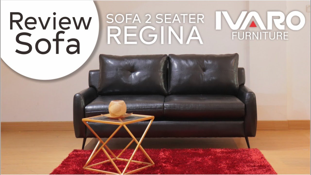 Review Sofa Seater Regina By Ivaro (Sofa Kulit sintetis dengan kaki besi)