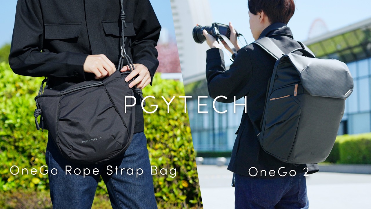 PGYTECHからまたまた新しいカメラバッグが登場！｜OneGo 2 & Rope Strap Bag