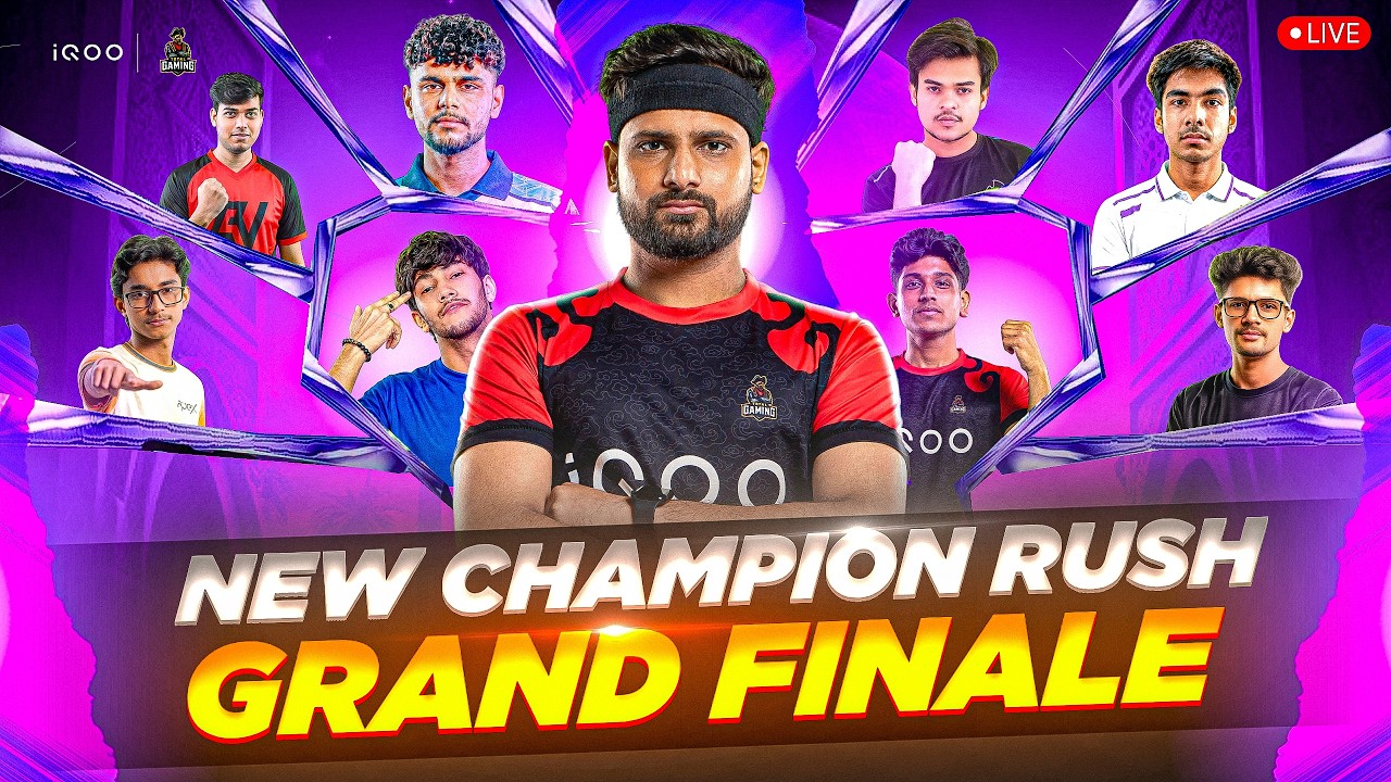 NEW CHAMPION RUSH FORMAT GRAND FINALE || WHO WIL WIN ? I TG FOZYAJAY IS LIVE #iQOO #iQOO15R