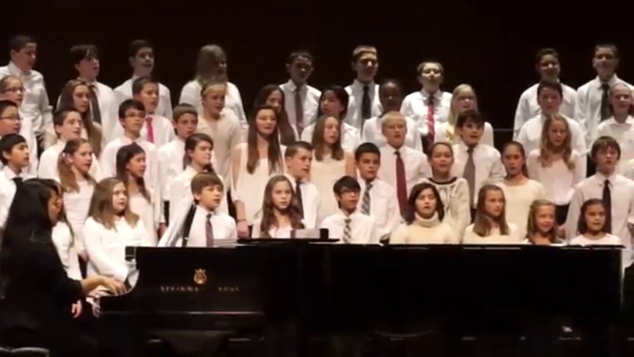 Pilgrim Park Middle School Choir sing "Count on Me" by Bruno Mars