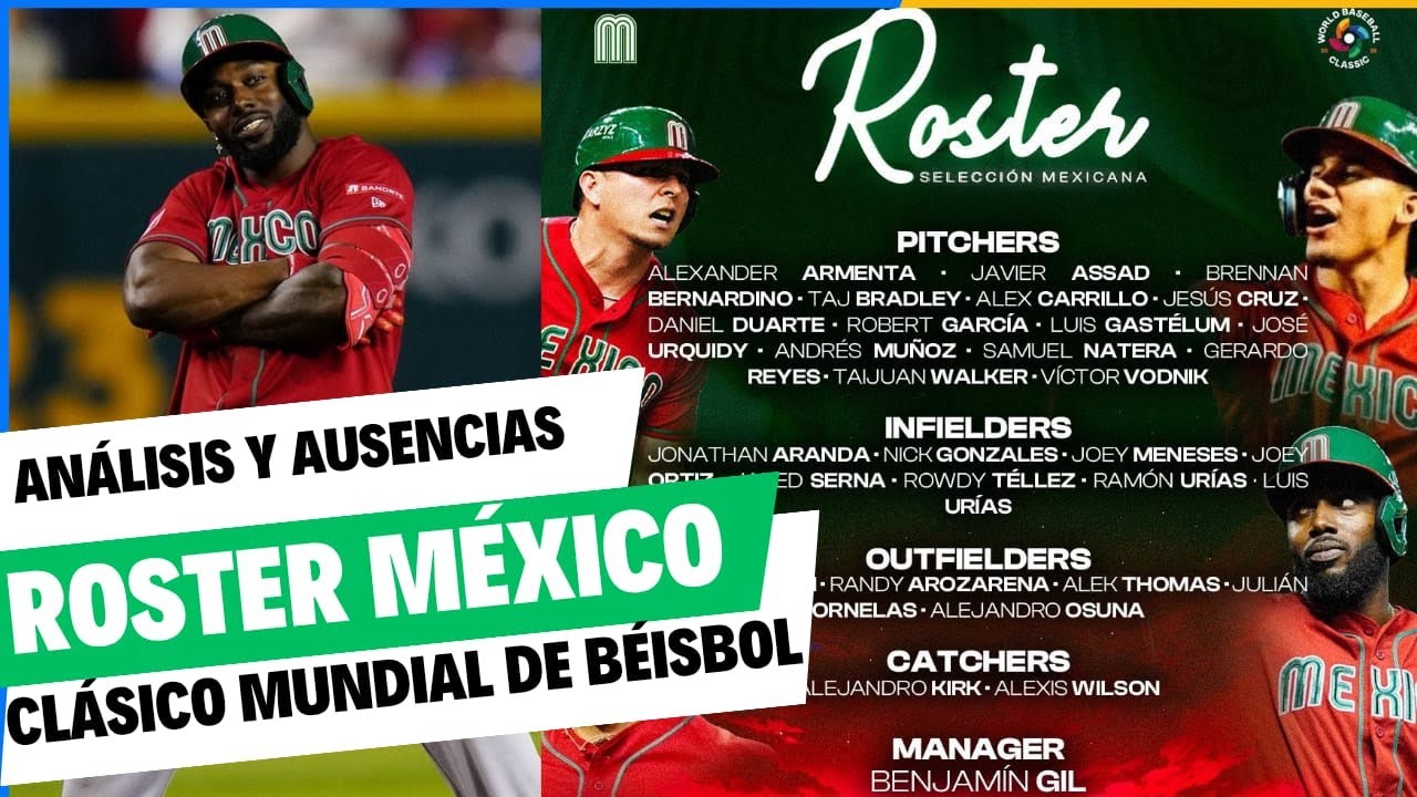 🔴 MÉXICO: ROSTER OFICIAL ⚾​ CLÁSICO MUNDIAL DE BÉISBOL 2026 ⚾​ ANÁLISIS DE JUGADORES