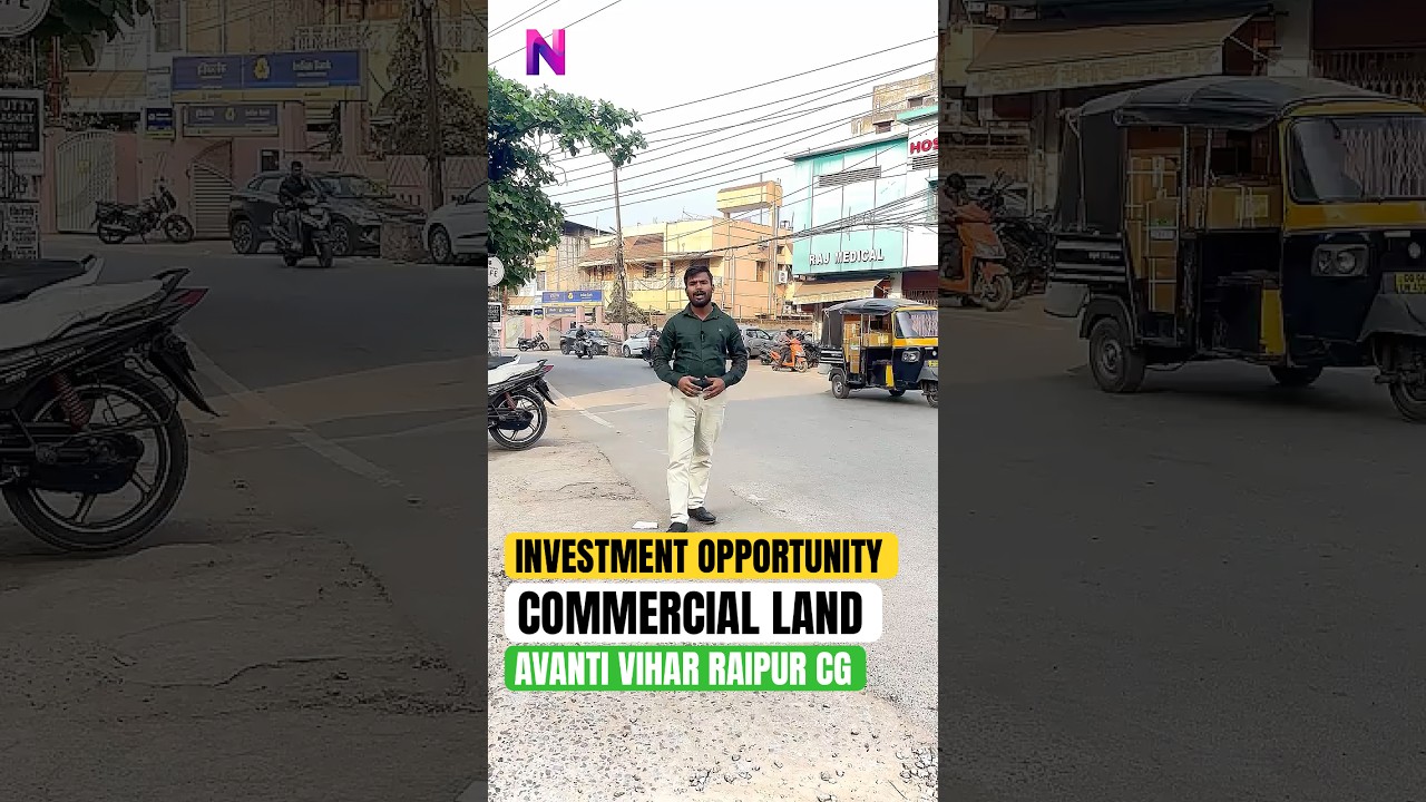 🚨 20,250 Sqft MEGA Commercial Land 🔥 135 Ft Frontage in Avanti Vihar Raipur | Hotel / Petrol Pump