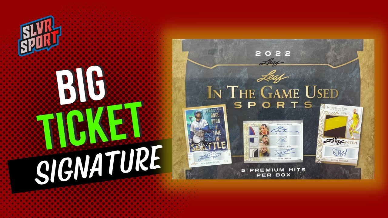 2022 Leaf In The GAME USED Sports Hobby Box. Nice Hit with Cool Memorabilia