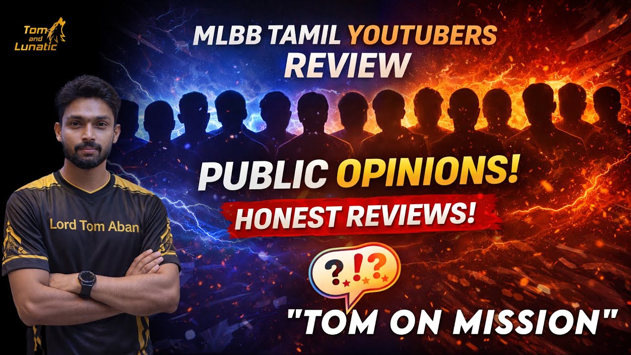 [Shorts] Tamil MLBB Youtubers Public Review | MOBA Legends: 5v5 | Tom and Lunatic | MLBB Tamil