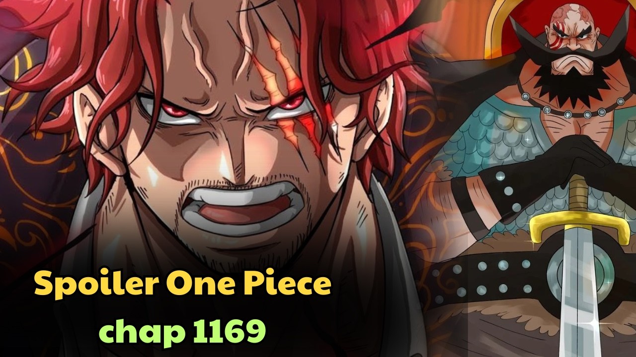 Spoiler 1169 OnePiece, Shanks & Gaban tung chiêu chém Harald!