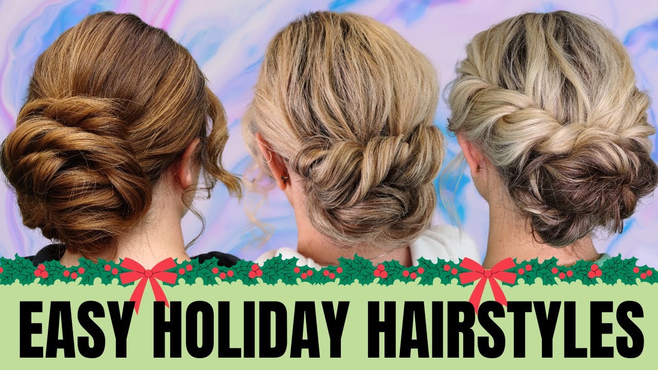 Easy Christmas party hairstyles - Holiday hair tutorial