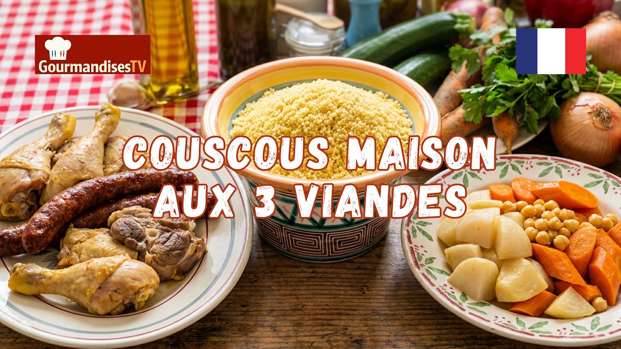 MON COUSCOUS MAISON aux trois viandes et légumes façon Mère Mitraille, un délice ! - Gourmandises TV
