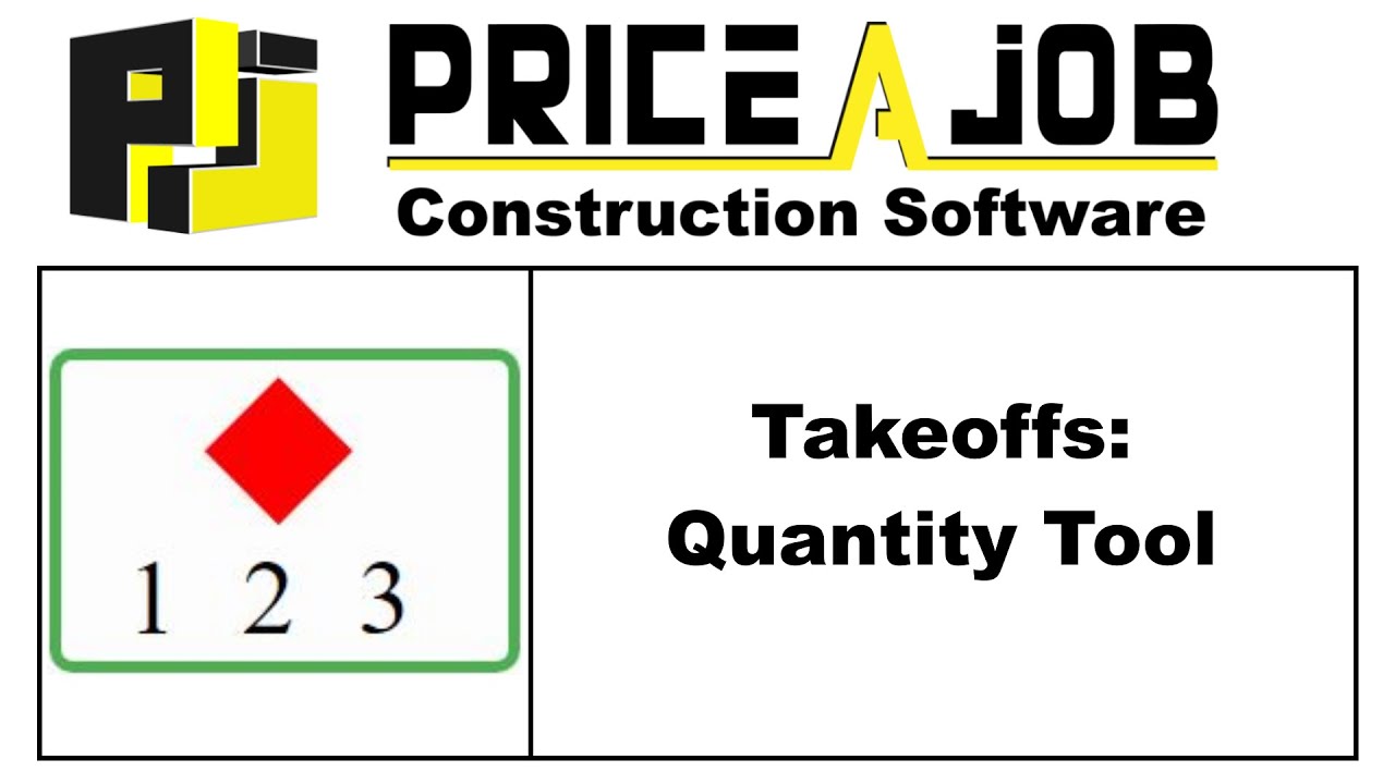 Takeoffs: Quantity Tool - Price A Job