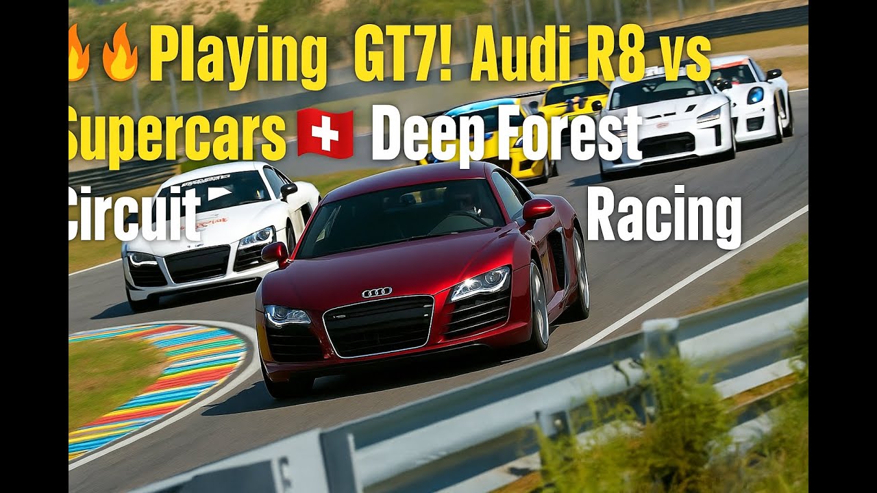 🔥 First Time Playing GT7! Audi R8 vs Supercars Showdown 🇨🇭 | Deep Forest Circuit Racing 🏁