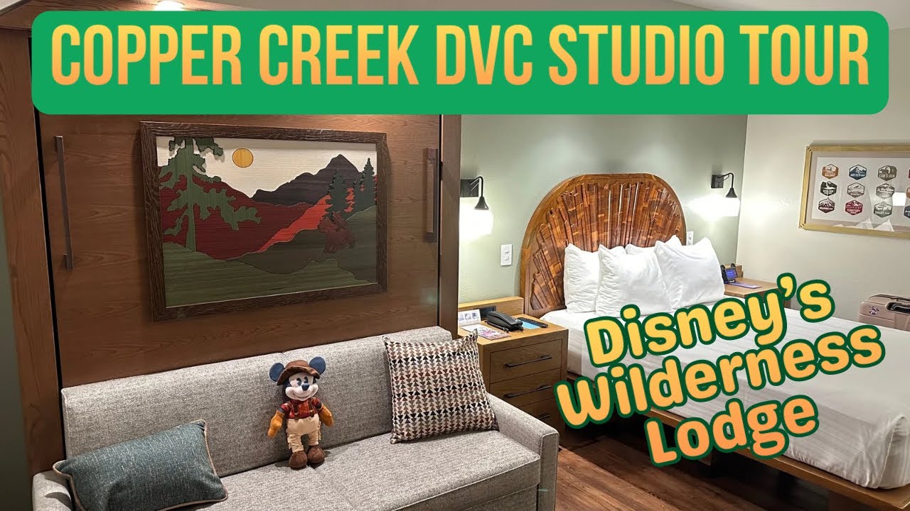 New! Copper Creek DVC Studio Refurbished Room Tour | Disney's Wilderness Lodge | Walt Disney World