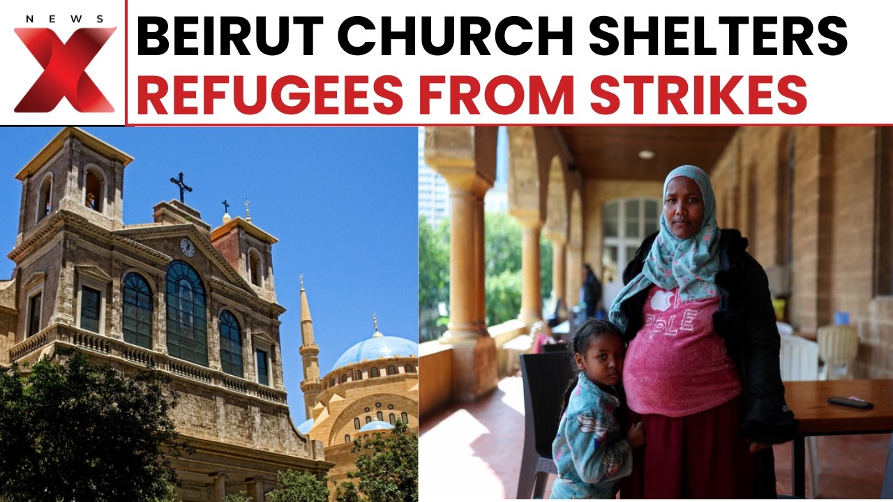 Iran-US War: Refugees & Migrants in Beirut Find Shelter in Church Amid Israel Strikes in Lebanon