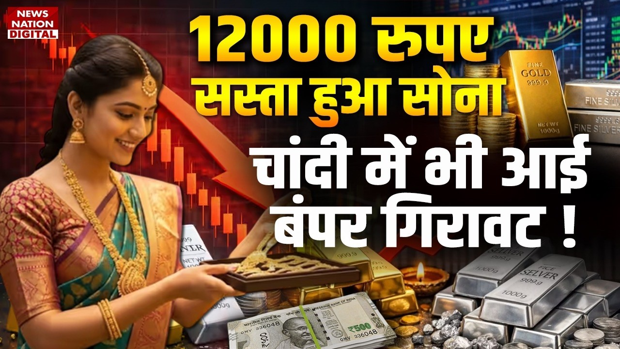 Gold Silver Price Crash : Sona-Chandi हुए Saste!|Aaj ka Bhav | Dollar | Today Gold-Silver Rate