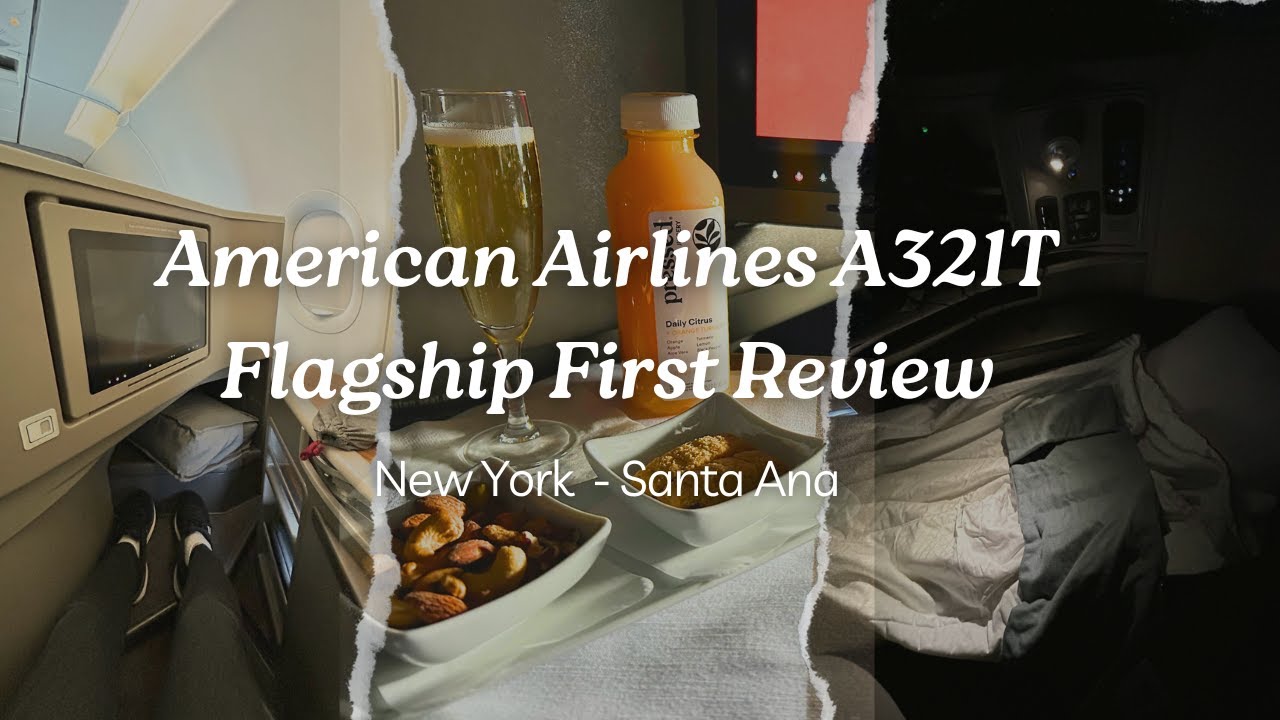 American Airlines A321T Flagship First Class Review | New York to Santa Ana Transcon Experience