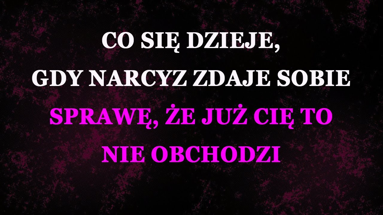 Dzień, gdy super-empata wreszcie odchodzi od narcyza