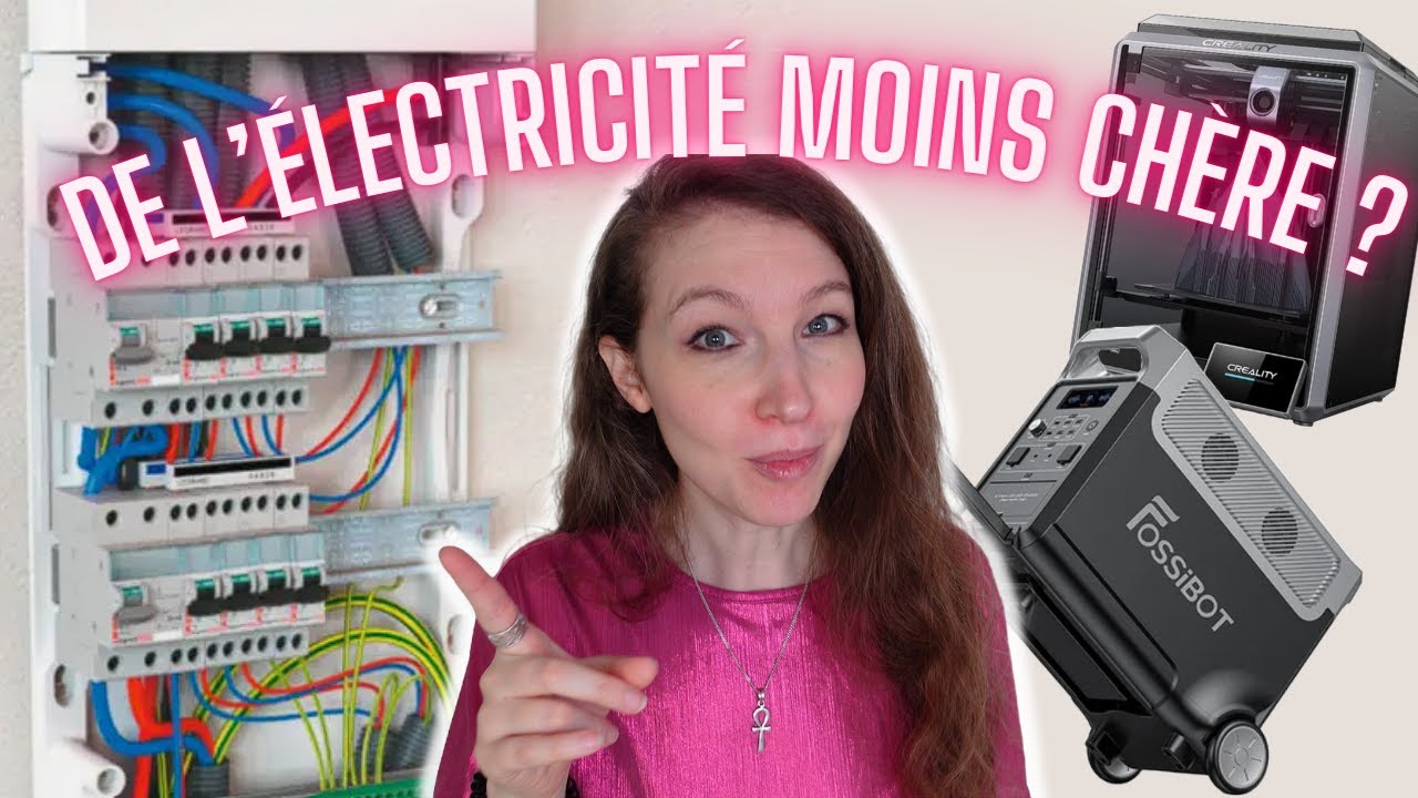 Payer moins cher son électricité, c'est possible? (Heures creuses) - Fossibot 3600 + Creality K1