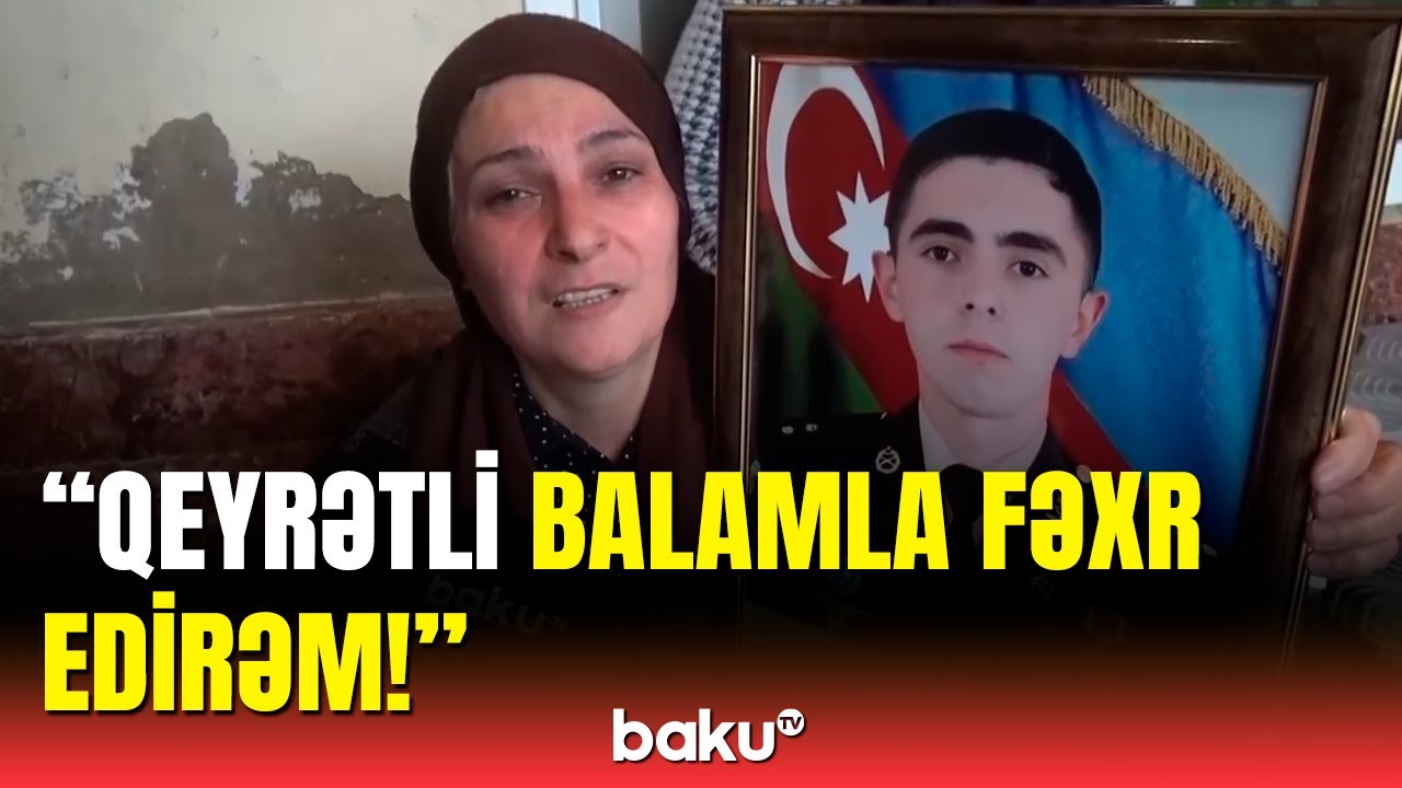 Ailəsi şəhid zabit Ülvi Bağırovun dəfnində duyğulu anlar yaşadı