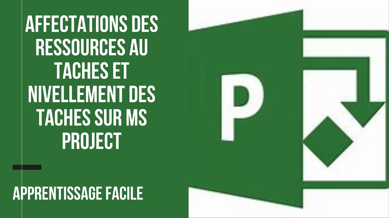 AFFECTATIONS DES RESSOURCES AU TACHES ET NIVELLEMENT DES TACHES SUR MS PROJECT