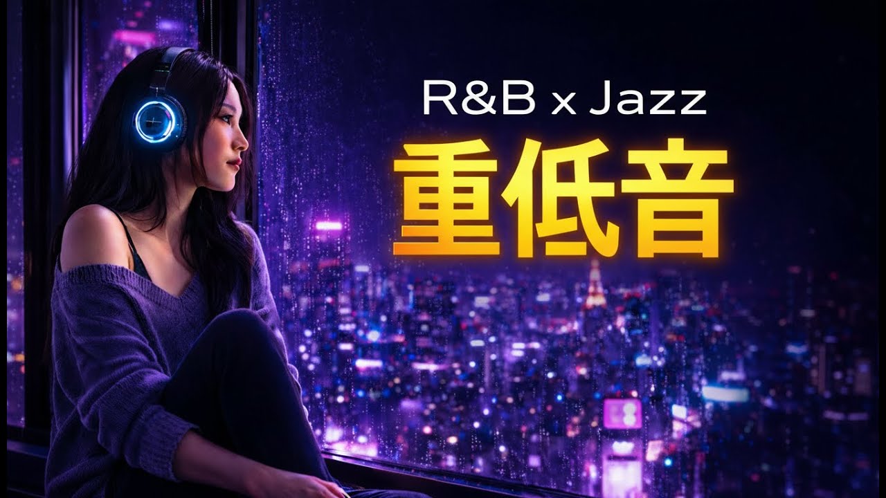 【重低音】R&B × Jazz 🌃 Tokyo Night - Deep Bass Chill Jazz for Focus & Relax