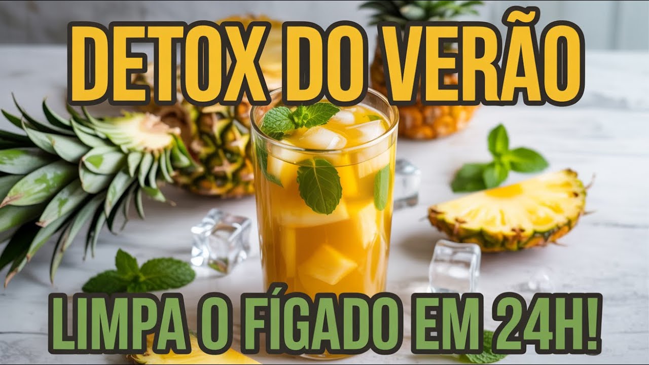 Bebida Detox do Verão A Mistura de Abacaxi e Hortelã que Limpa o Fígado em 24h