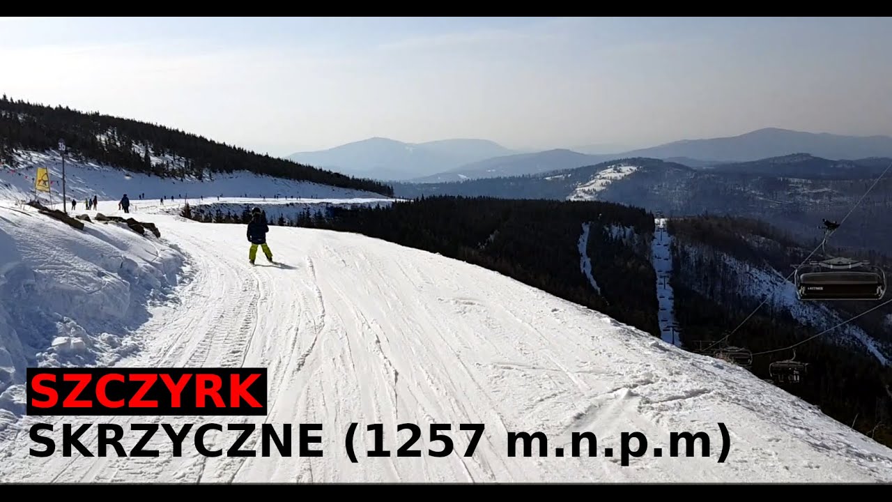 Szczyrk (Skrzyczne) - skiing down slope - blue trail 3b