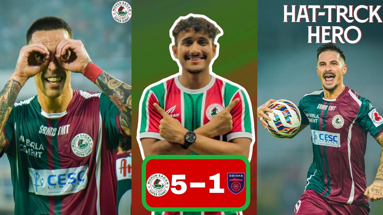UNSTOPPABLE MOHUNBAGAN 🤯💚❤️ || MACLAREN WITH A 1ST HALF HATTRICK 🏎🔥
