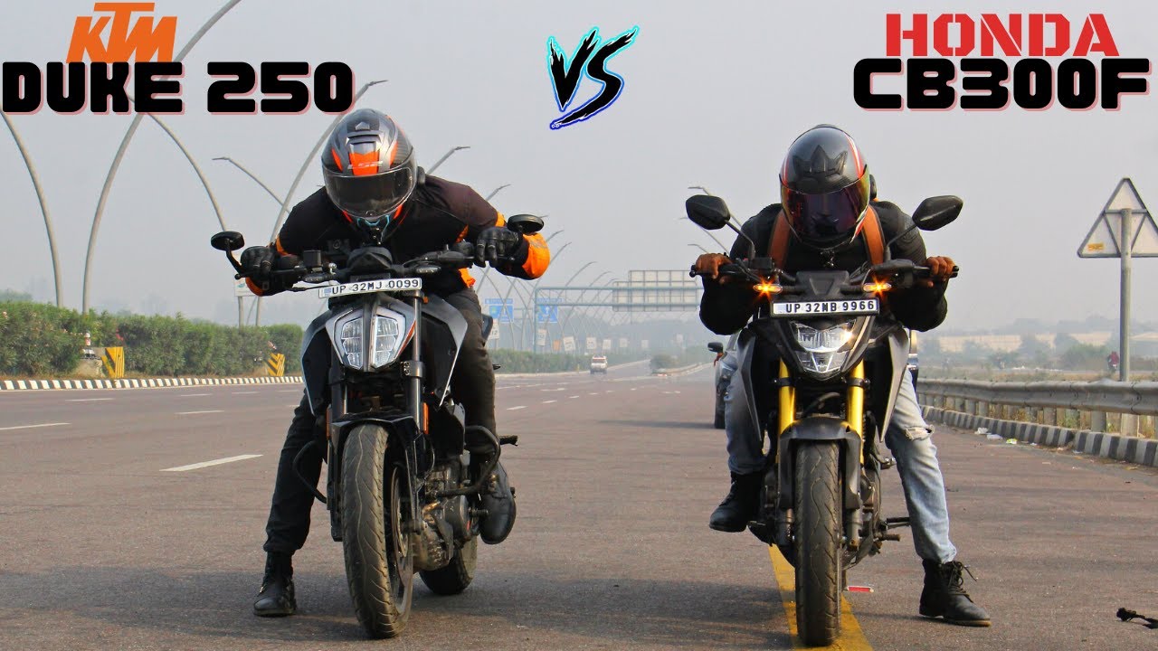 Honda CB300F vs KTM Duke 250 Performance test