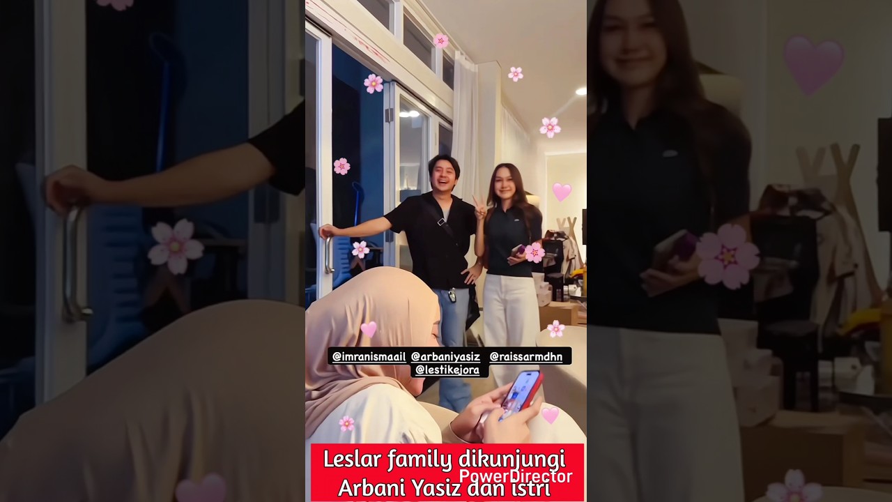 Leslar family dikunjungi Arbani Yasiz dan istri #lestikejora #rizkybillar #leslar #lestibillar