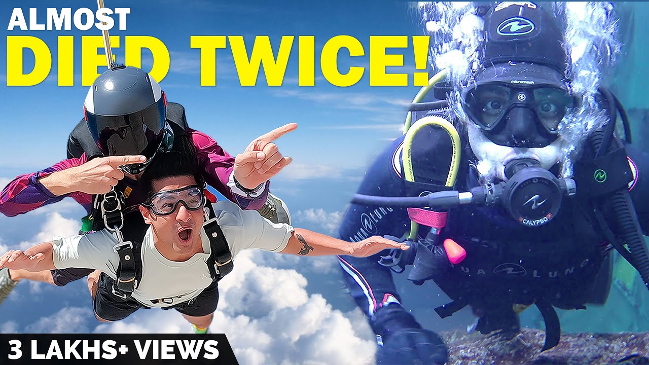 Sky Diving & Shark Diving - Within 72 Hours | EPIC VLOG