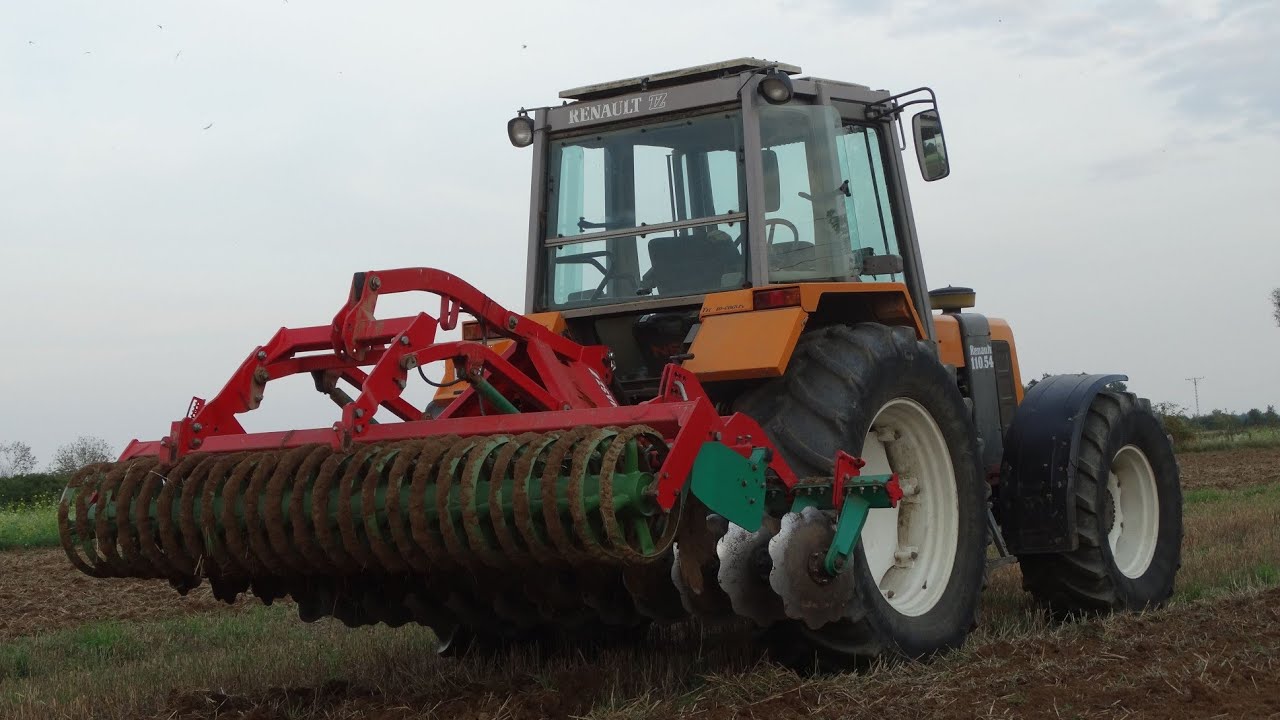 Nowy Nabytek🔥 Agregat talerzowy Agro-masz 3M z hydropakiem🚜 Renault 110.54 w akcji...🎥