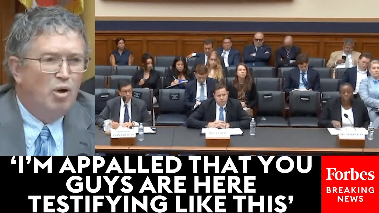'You Have No Shame': Thomas Massie Unleashes On Panel For 'Trying To Get Crap Made Over In China'
