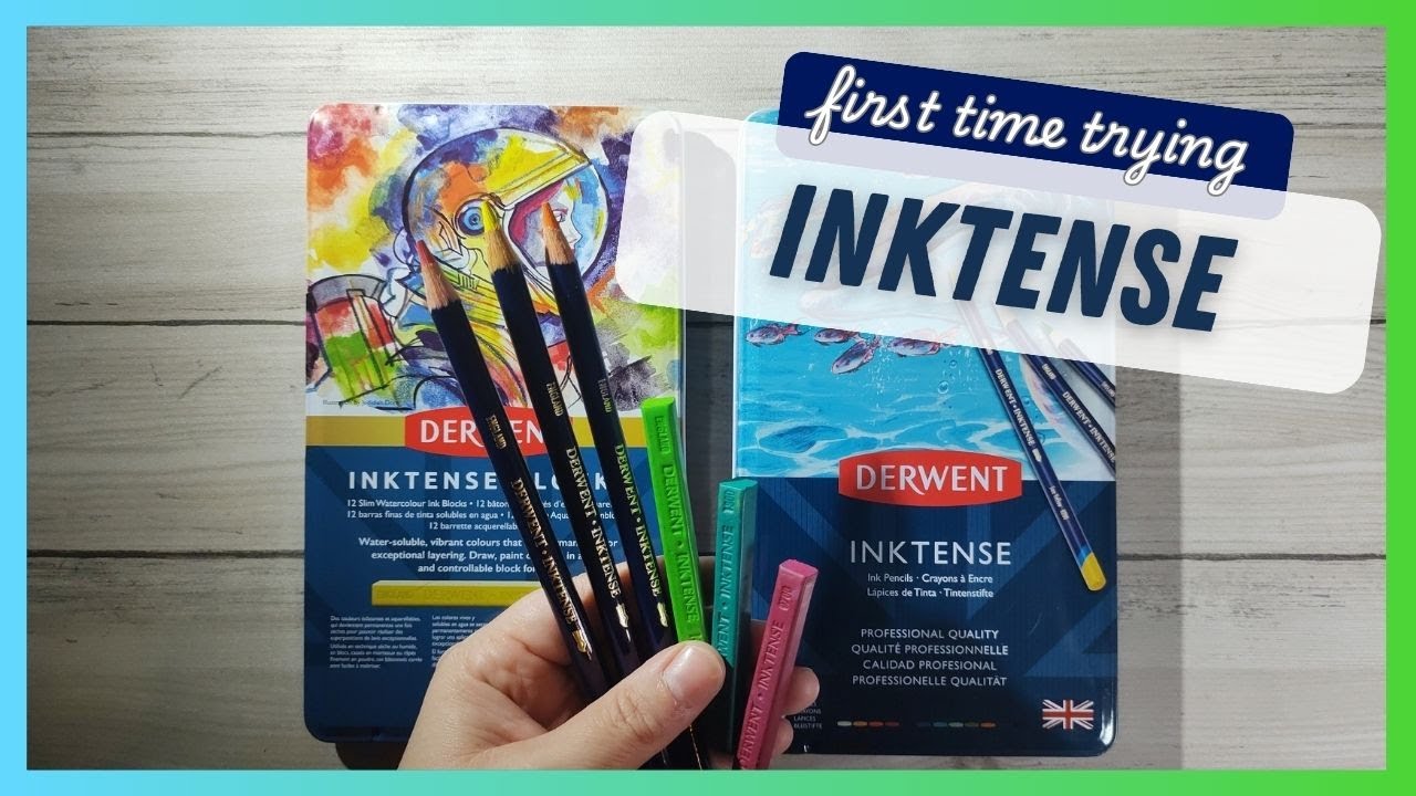 Trying Inktense for the first time! (Blocks and pencils)