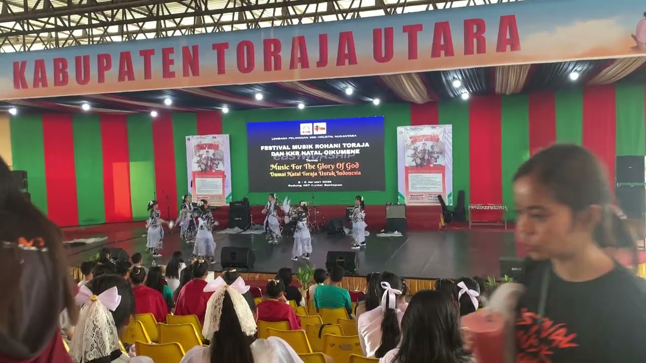 Vestifal Musik Rohani & lomba tamborine kabupaten Toraja Utara