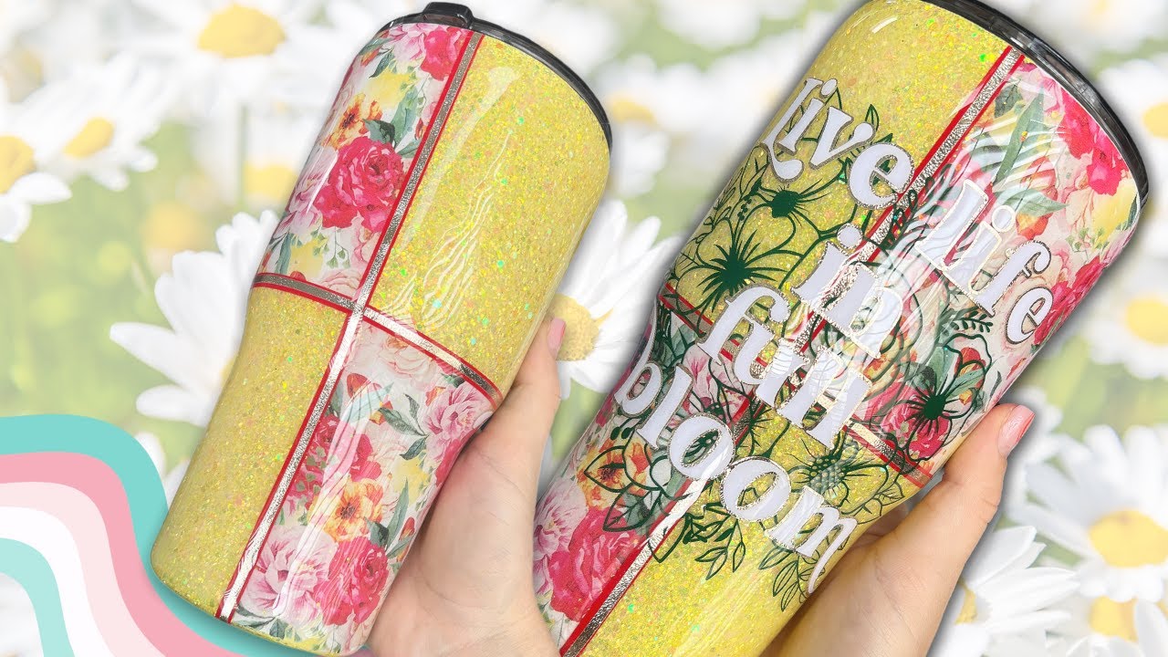 Spring Floral Tumbler Tutorial