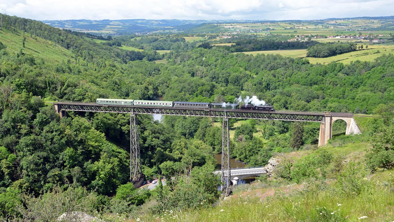 140C27 - Train des Viaducs - Clermont-Ferrand - Gannat - Bellenaves - Lapeyrouse - 15 Juin 2024