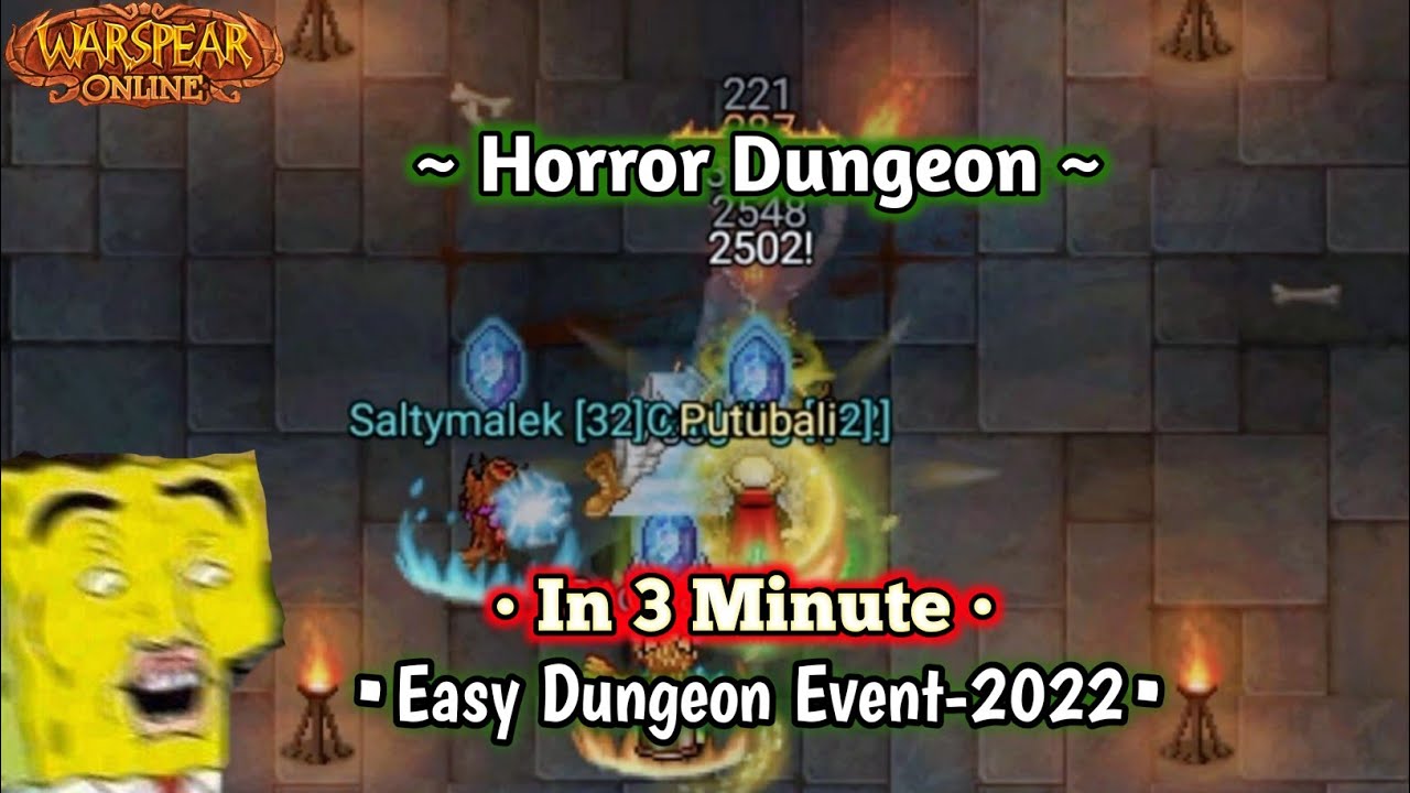 Warspear Online - Horror Dungeon in 3 Minute 😱 | Fast or No ?