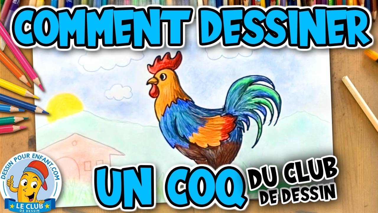 Comment dessiner un COQ | Club de dessin pour enfants