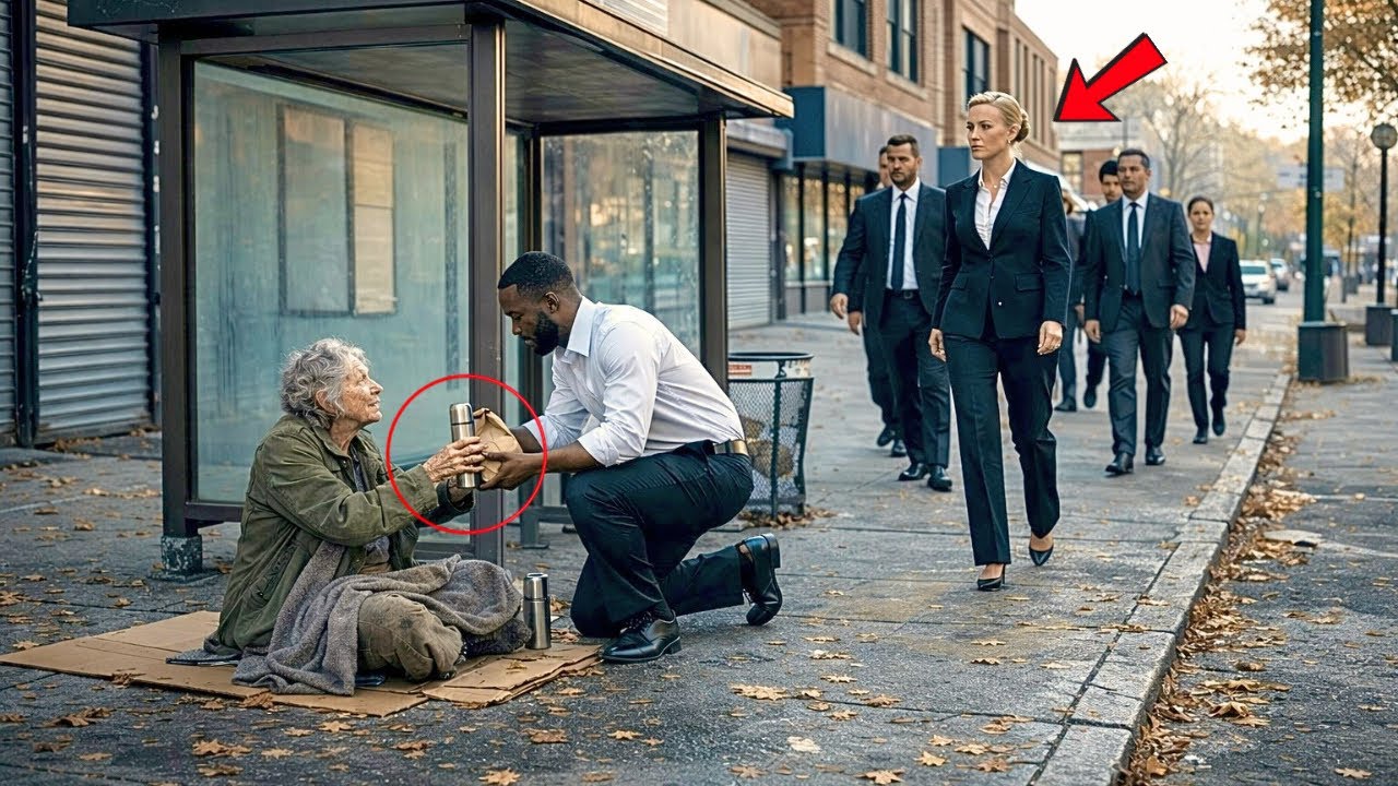Black Single Dad Shared His Breakfast With an Old Woman — His Billionaire Boss Took Action