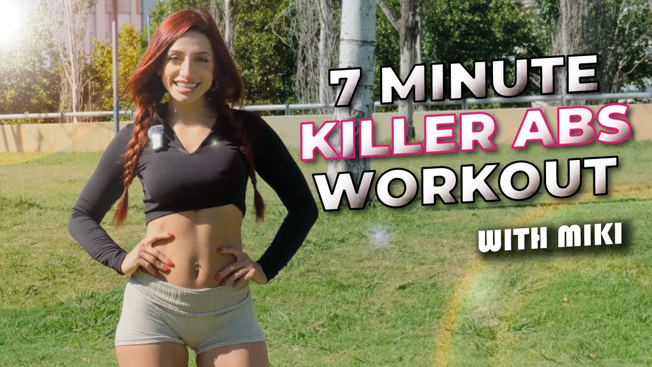 7 Minute INTENSE ABS Workout (No Equipment) – Full Core Routine 🤗 Miki Fitness 💪🏻