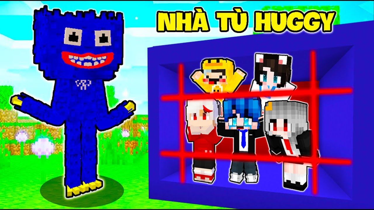 PHONG CẬN SAMMY THỬ THÁCH 24 GIỜ THOÁT KHỎI NHÀ TÙ HUGGY EM BÉ*MINECRAFT 100 ĐỨA TRẺ QUÁI VẬT